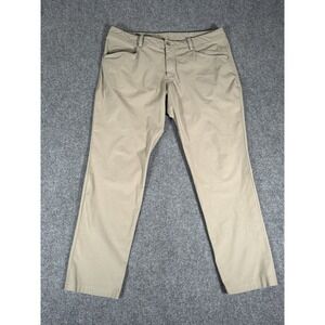 Lululemon ABC‎ Pants Men 38 Beige Classic Fit 5 Pocket Stretch Warpstreme 29"